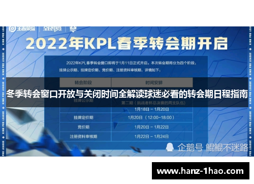 冬季转会窗口开放与关闭时间全解读球迷必看的转会期日程指南 冬季转会窗口开放与关闭时间全解读球迷必看的转会期日程指南